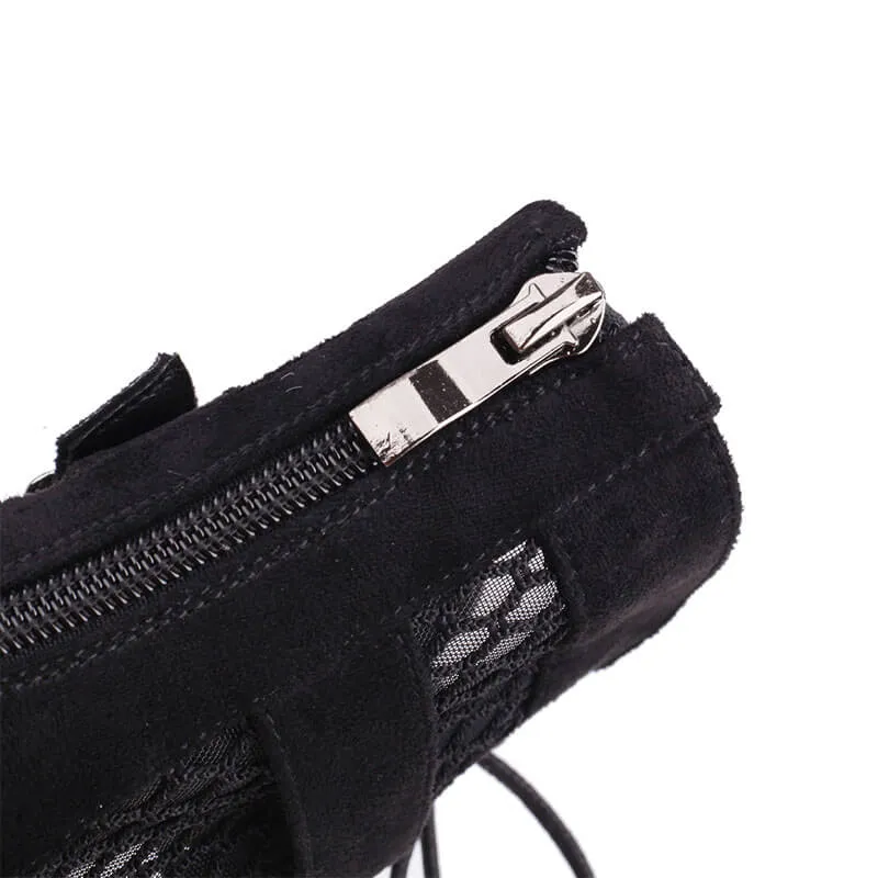 Women's Stiletto Sandals Open Toe Lace-Up High Heel Booties